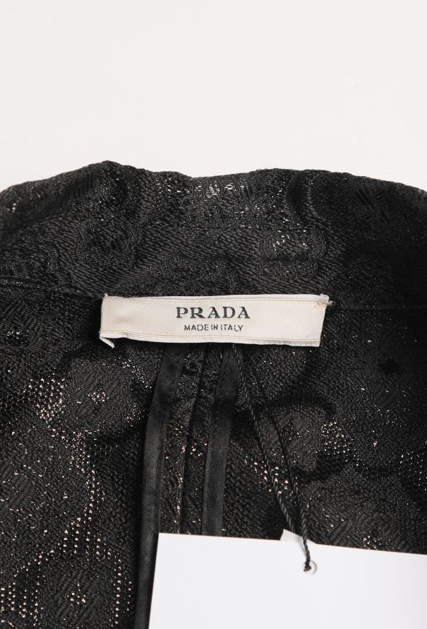 Prada S/S 2002 Belted Brocade Ensemble - 9
