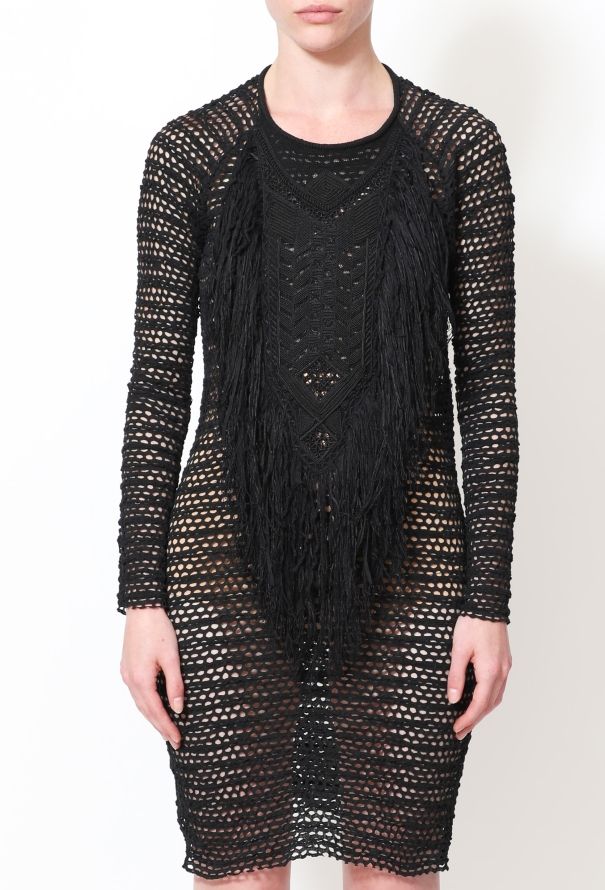 Isabel Marant F/W 2011 Fringe Crochet Dress - 4