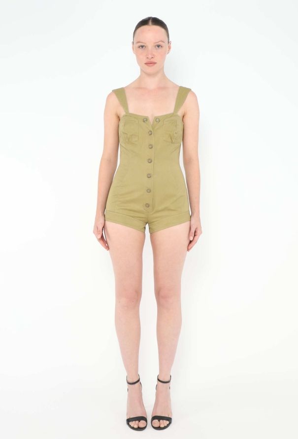 Thierry Mugler Vintage Cotton Bustier Romper - 2