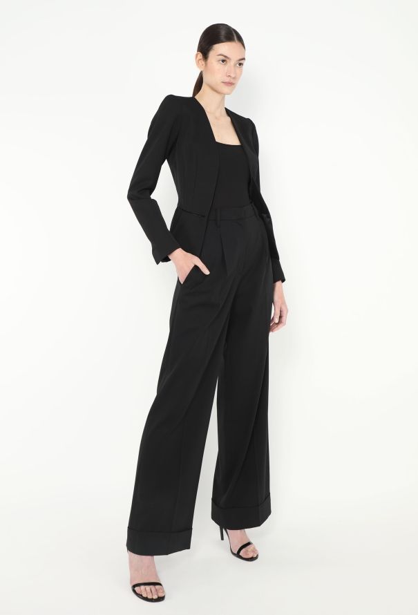 Saint Laurent Peplum Smoking Blazer - 4