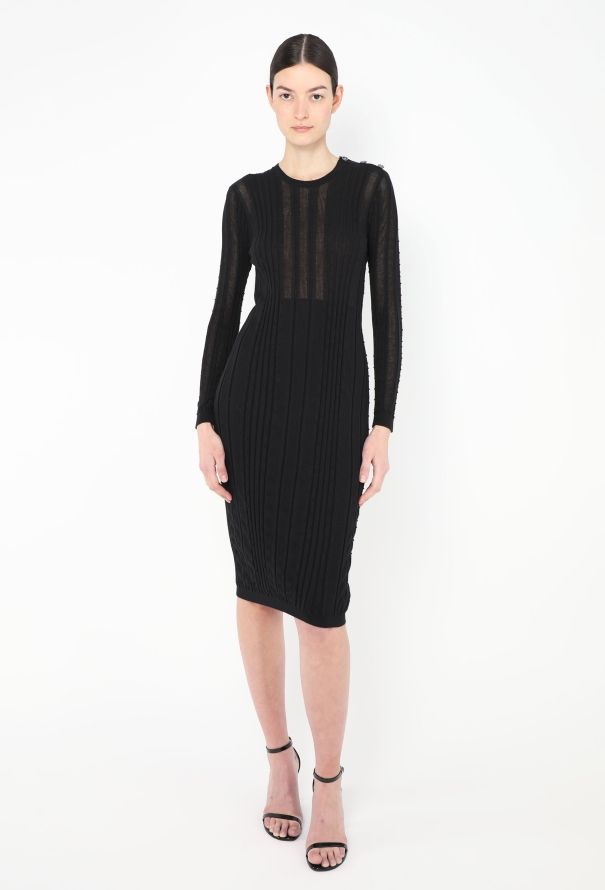 Chanel 2022 Ribbed Bodycon Dress - 1