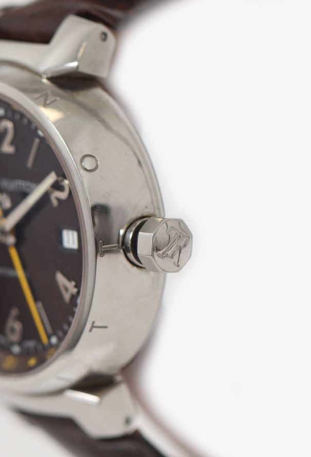 Louis Vuitton Steel Tambour GMT Q1131 Watch - 3