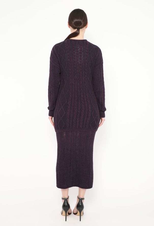 Gianni Versace F/W 1993 Cable-Knit Chenille Ensemble - 6