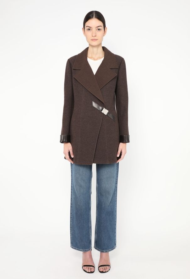 Chanel 2000 Buckled Wool Coat - 4