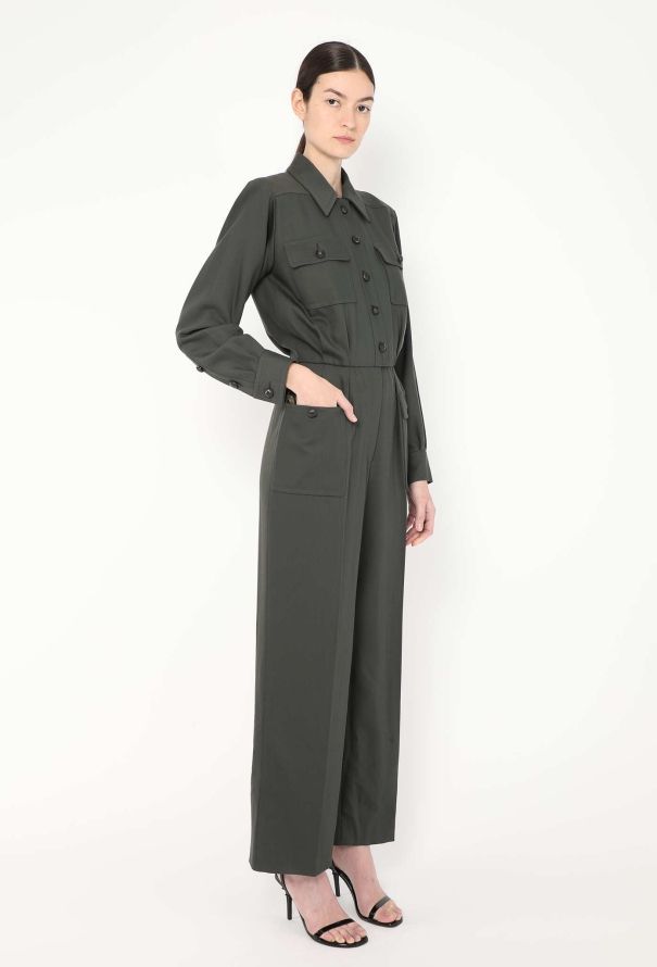 Saint Laurent 1998 Wide-Leg Utility Jumpsuit - 2