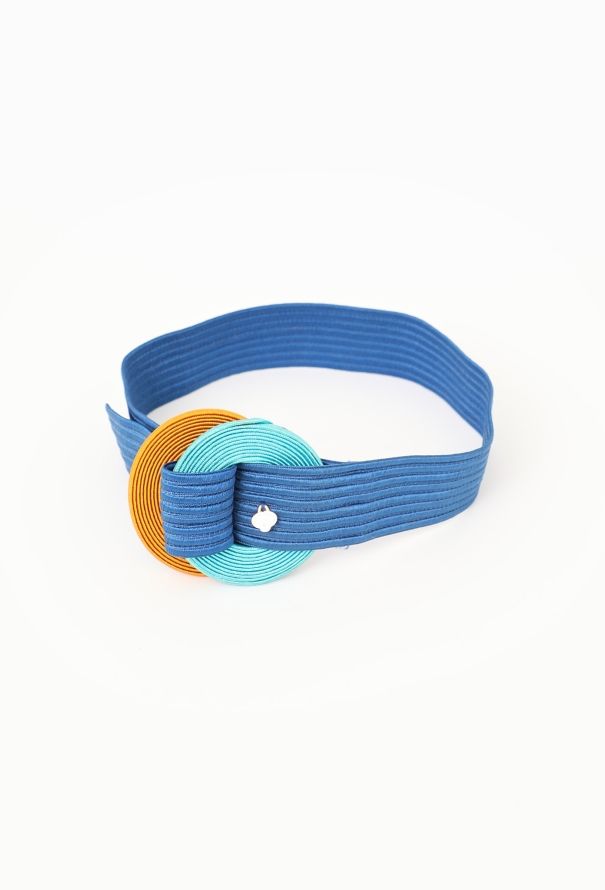 Saint Laurent Vintage Woven Silk Belt - 2