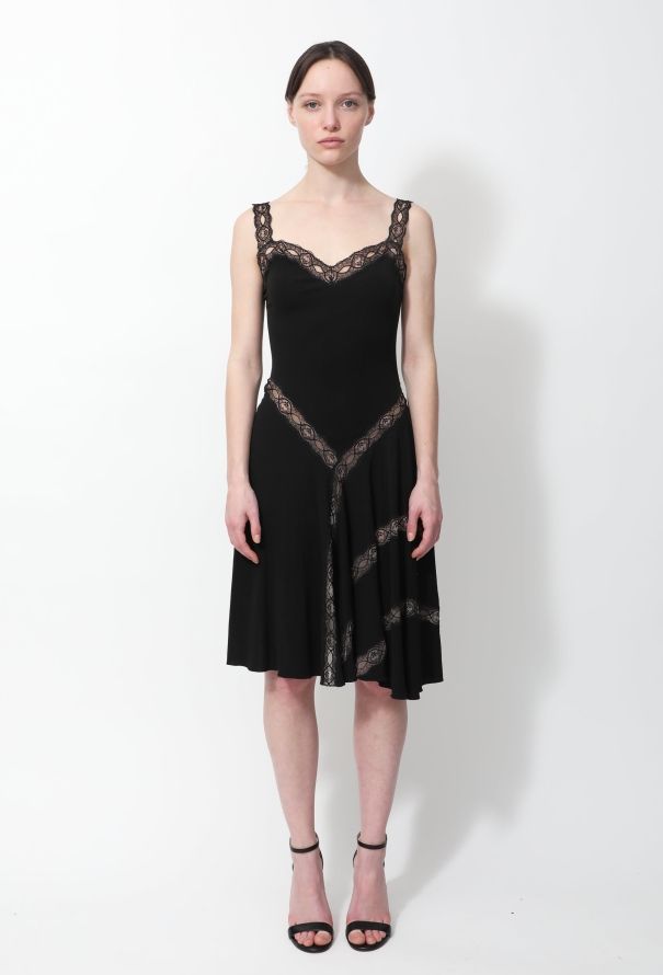 Alaïa Lace Trim Skater Dress - 2