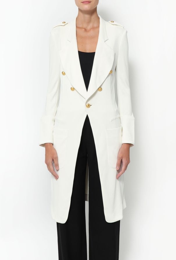 Balenciaga S/S 2005 Nautical Crêpe Coat - 4