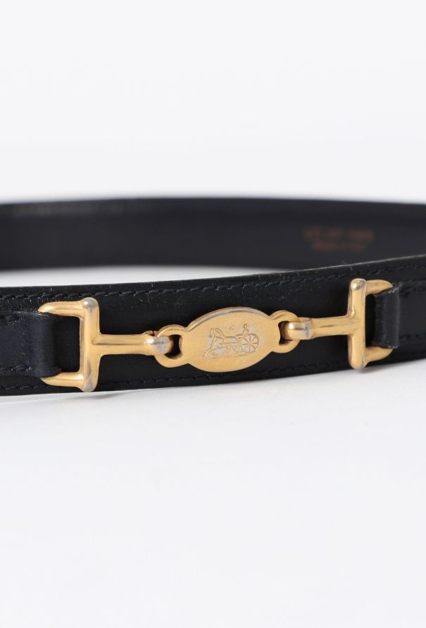 Céline '70s Horsebit Leather Belt - 3