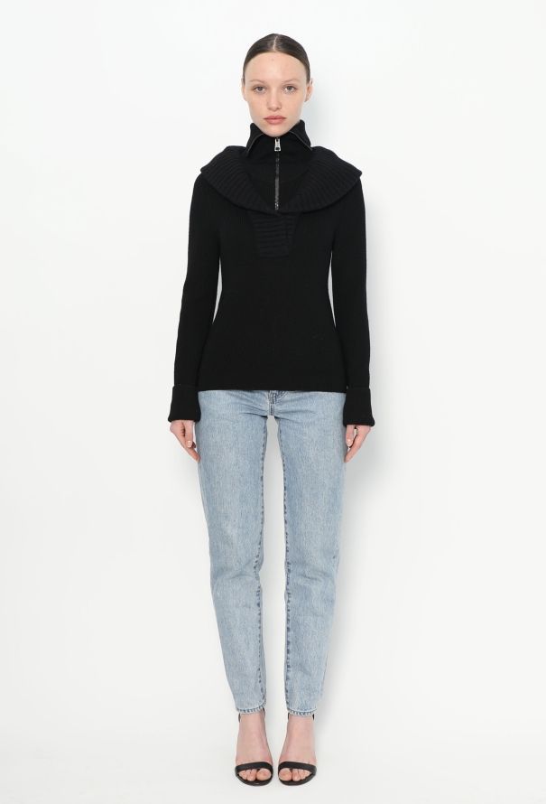 Balenciaga 2002 Double Collar Sweater - 2
