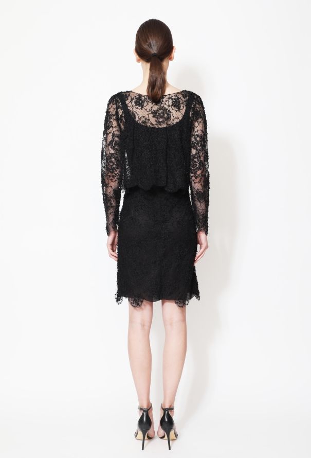 Chanel Embroidered Lace Bolero & Skirt Set - 5