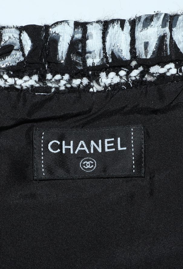 Chanel STUNNING Pre-Fall 2023 Dakar Hand-Painted Ribbon Skirt - 7