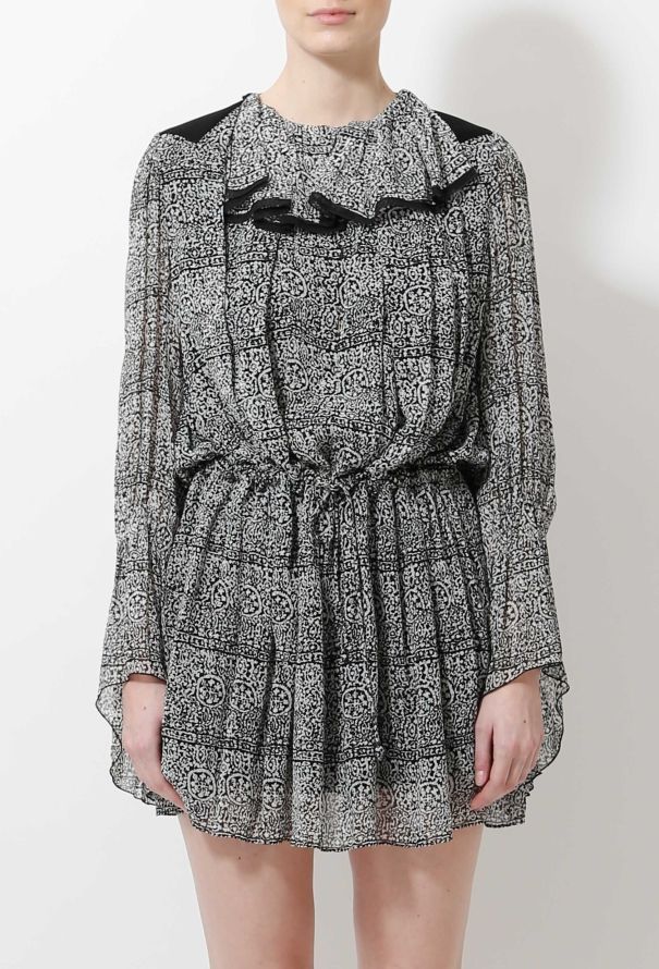 Balenciaga 2013 Ruffled Graphic Dress - 2