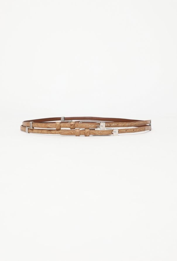 Balenciaga Alligator Layered Belt - 1
