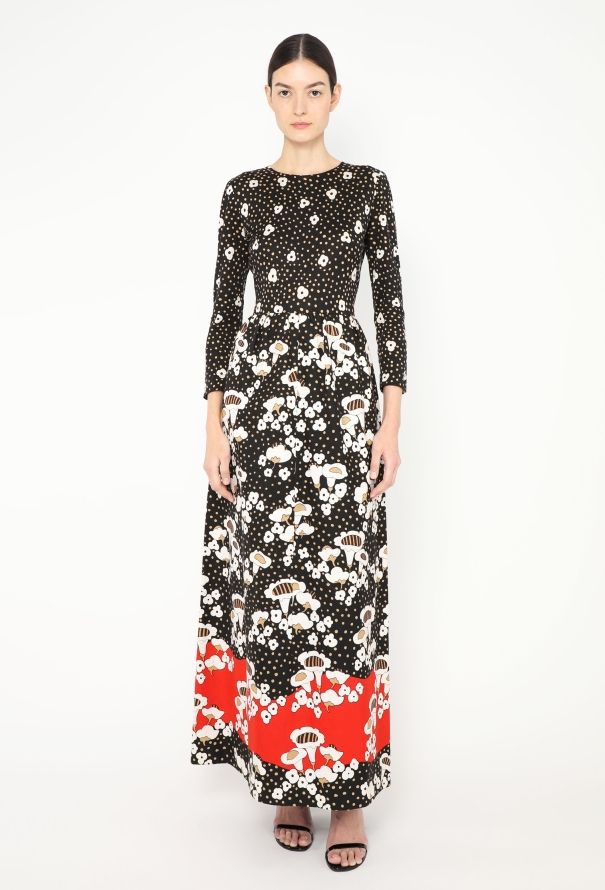 Lanvin RARE 1972 Printed Maxi Dress - 3