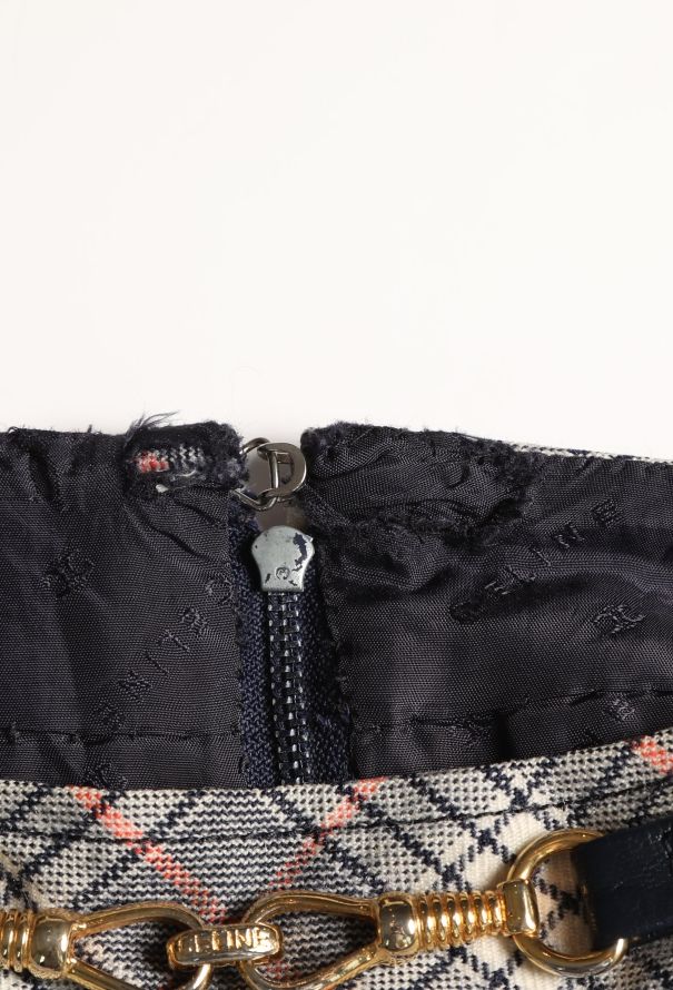 Céline '70s Pleated Horsebit Skirt - 7