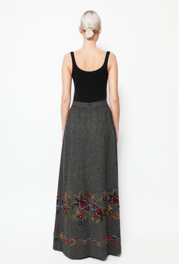 Bohemian Hand Embroidered Skirt - 4