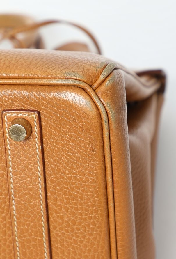 Hermès Beautifully Patinaed '90s Gold Birkin 35 - 9