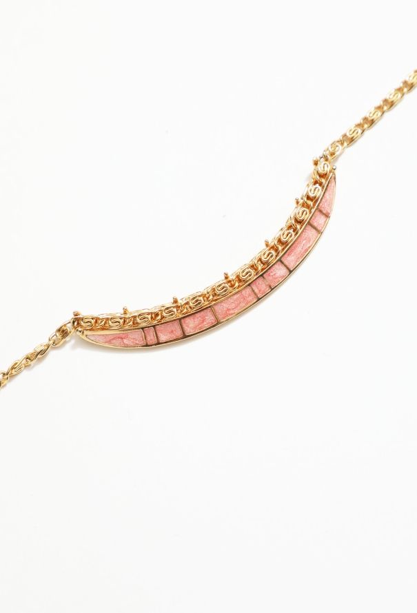 Balenciaga Vintage Enamel Spiral Necklace - 3