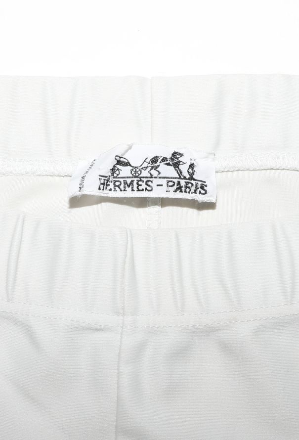 Hermès Vintage 'Les Folies du Ciel' Printed Leggings - 4