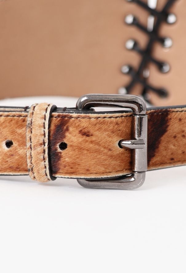 Alaïa 2019 Re-Edition '90 Ponyhair Corset Belt - 6