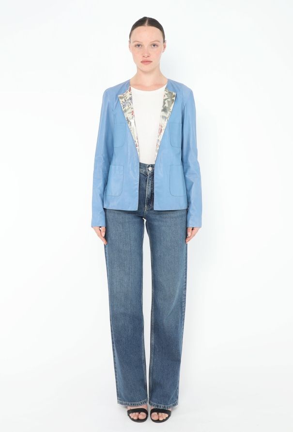 Chanel Resort 2015 Paris-Dubai Leather Lurex Jacket - 3