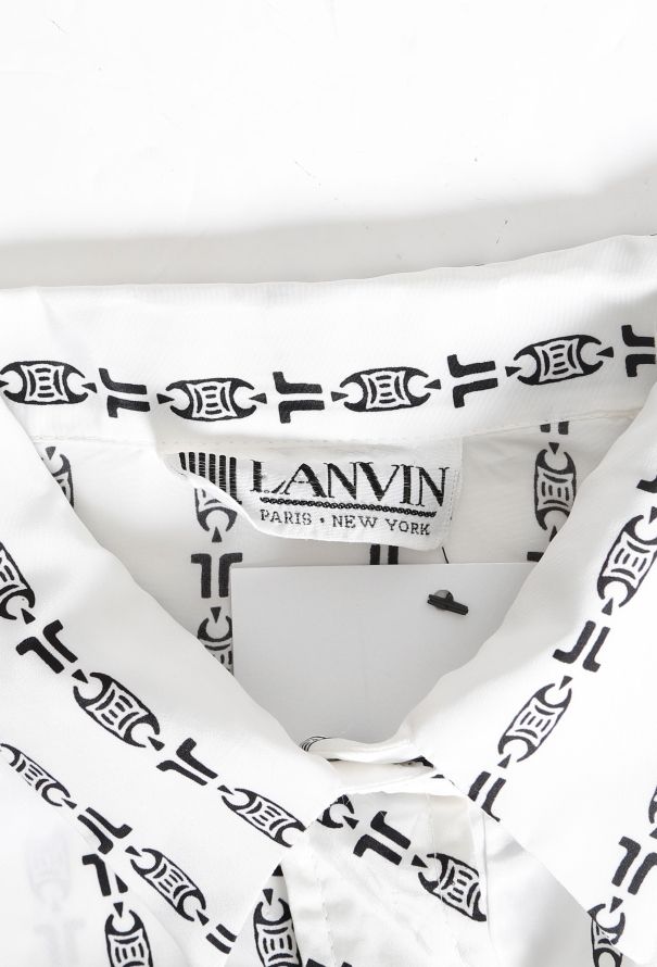 Lanvin Vintage Chainlink Printed Dress - 6