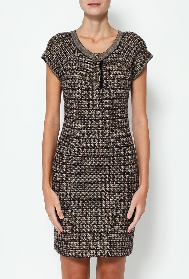 Chanel 2011 Paris-Byzance Gripoix Knit Dress - 1
