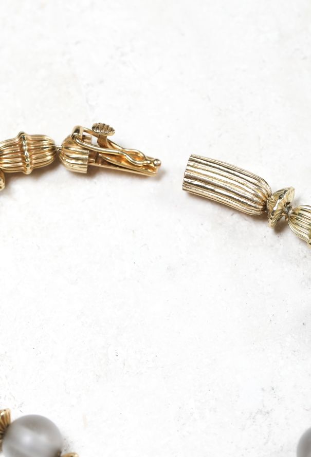 Ilias Lalaounis 1960s 18k Gold & Quartz Bead Bracelet - 4