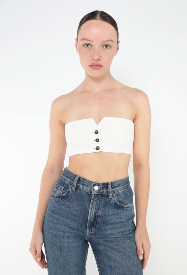 Chanel 1994 Silk Piqué Bandeau - 1