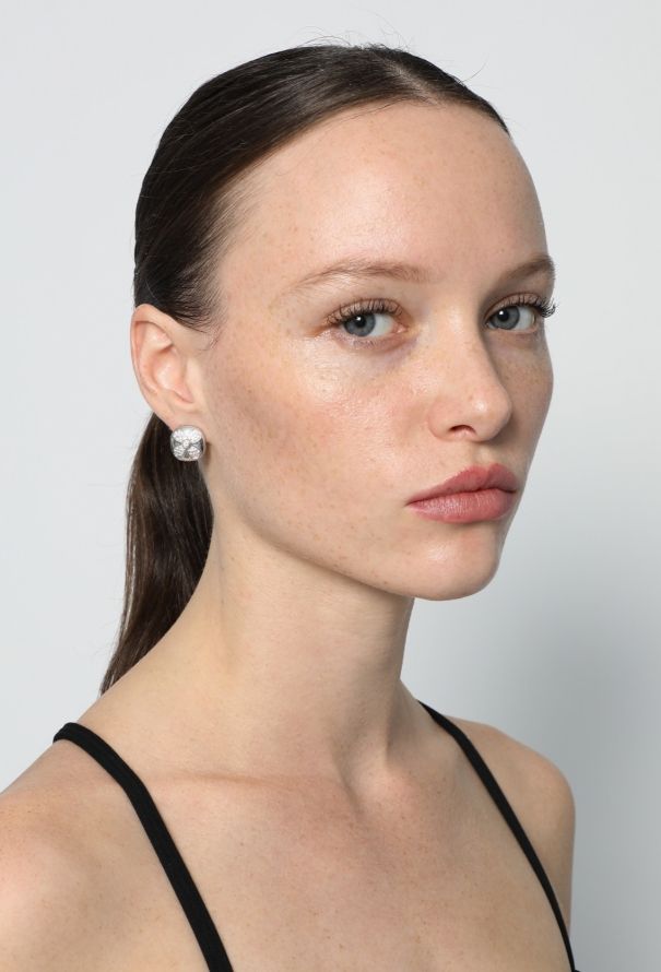 Vintage Fine Jewelry 18k White Gold & Diamond Earrings - 2