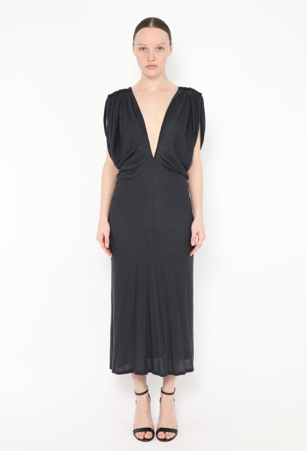 Céline 2016 Plunging Draped Dress - 1