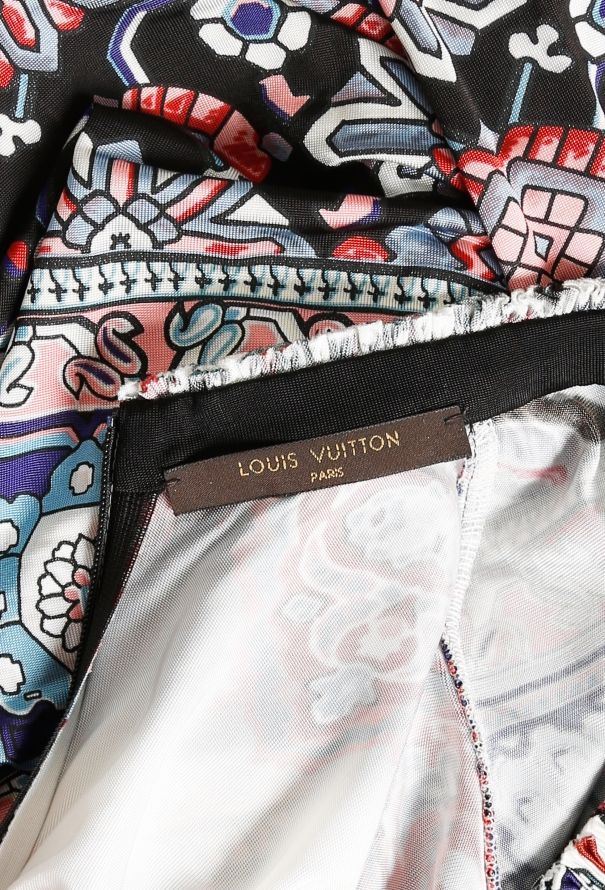 Louis Vuitton Ruched Printed Dress - 4