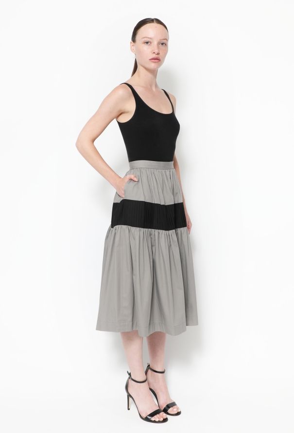 Saint Laurent Late '70s Cotton Peasant Skirt - 3