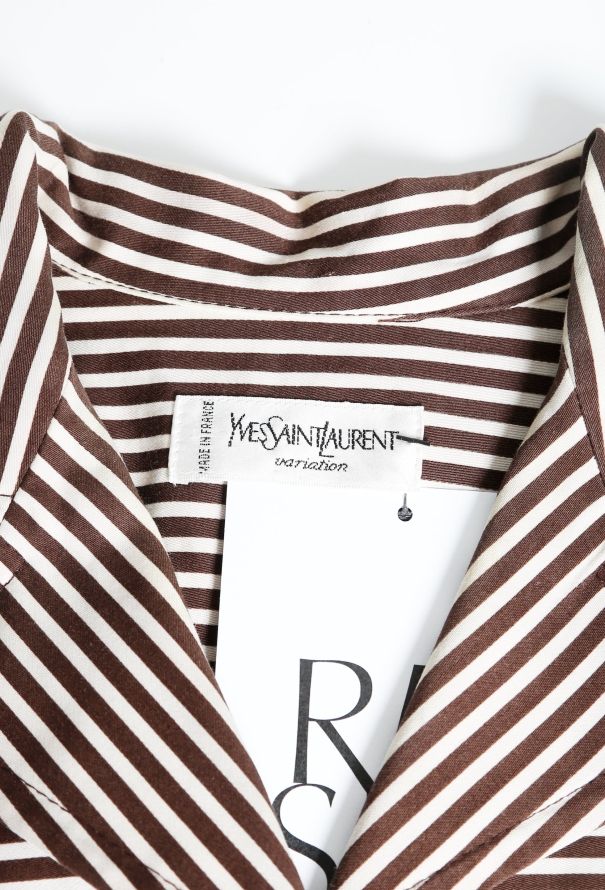 Saint Laurent Vintage Striped Day Dress - 4