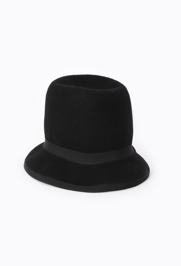 Comme des Garçons F/W 2022 Felted Grosgrain Hat - 3