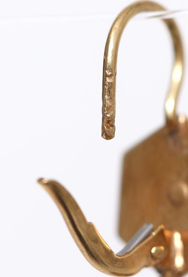 Modern Fine Jewelry 18K Yellow Gold Pendant Earrings - 6