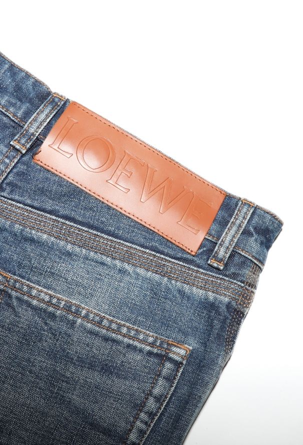Loewe Wide-Leg Stitched Jeans - 6