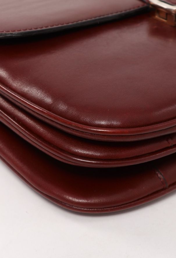 Céline Vintage Calèche Bag Burgundy - 8