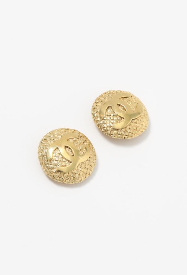 Chanel Collector S/S 1989 Woven Clip Earrings - 3
