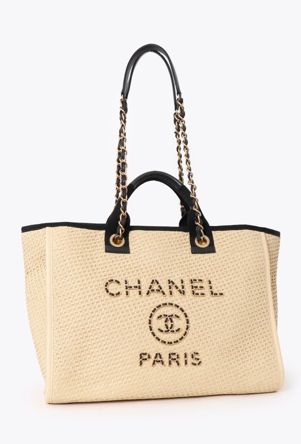 Chanel Raffia Medium Deauville Tote Bag - 2