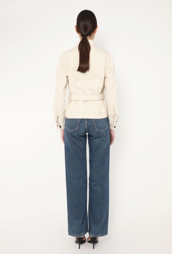 Dries Van Noten 2024 Belted Denim Jacket - 6