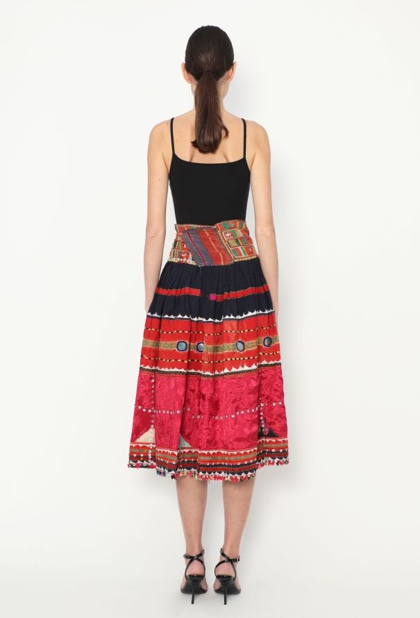 World Treasures 1950s Authentic Banjaran Wrap Skirt - 5