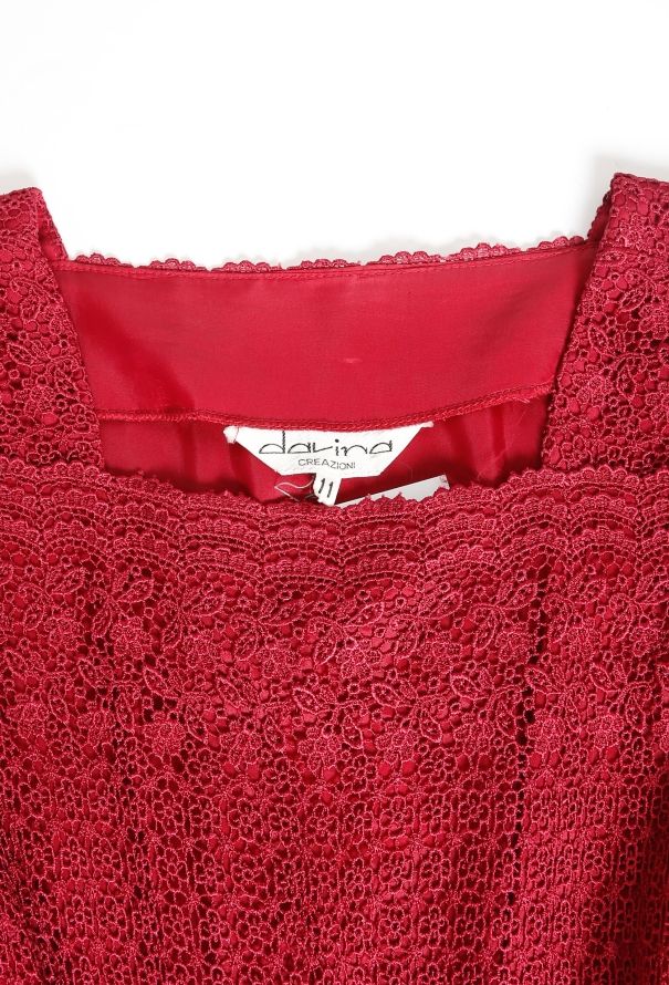 Floral Lace Crêpe Dress - 5