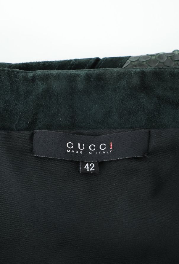 Gucci F/W 2004 Suede & Python Skirt - 7