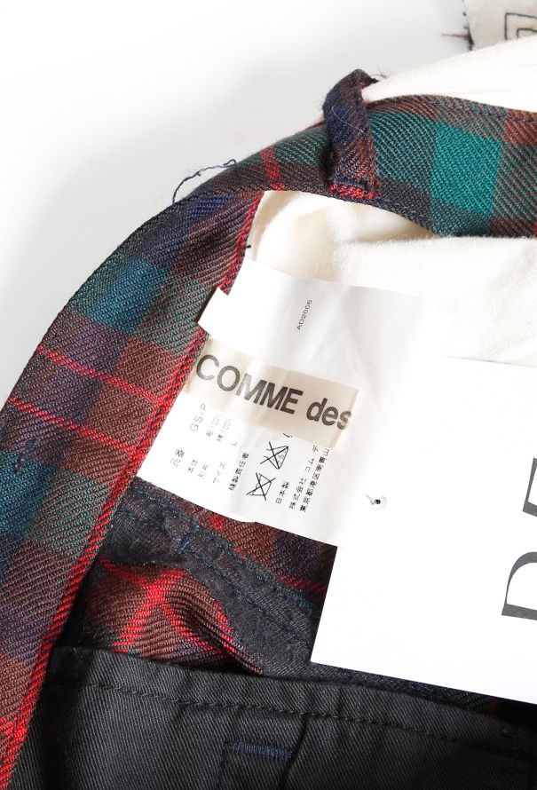 Comme des Garçons 2007 Deconstructed Plaid Wool Trousers - 4