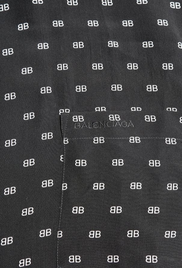 Balenciaga Monogram Silk Tunic - 6