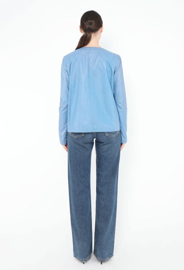 Chanel Resort 2015 Paris-Dubai Leather Lurex Jacket - 6