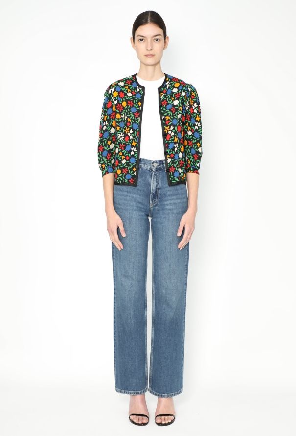 Saint Laurent Collector S/S 1979 Printed Crêpe Top - 4