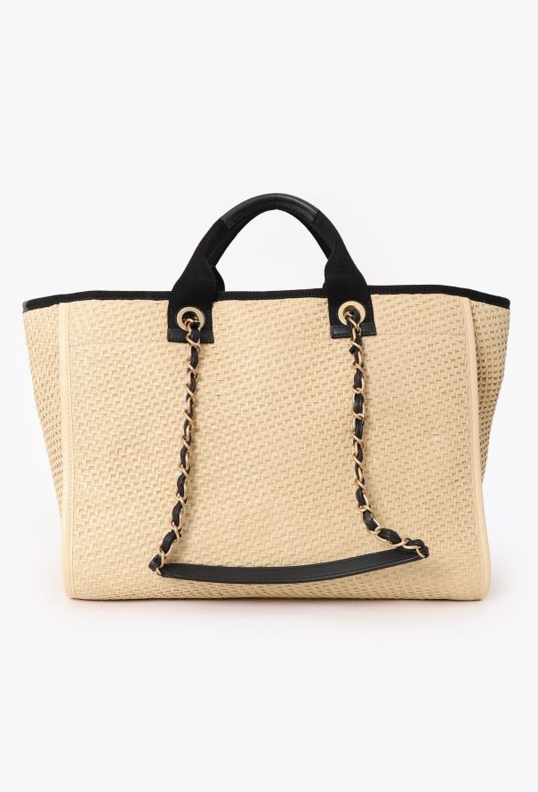 Chanel Raffia Medium Deauville Tote Bag - 3